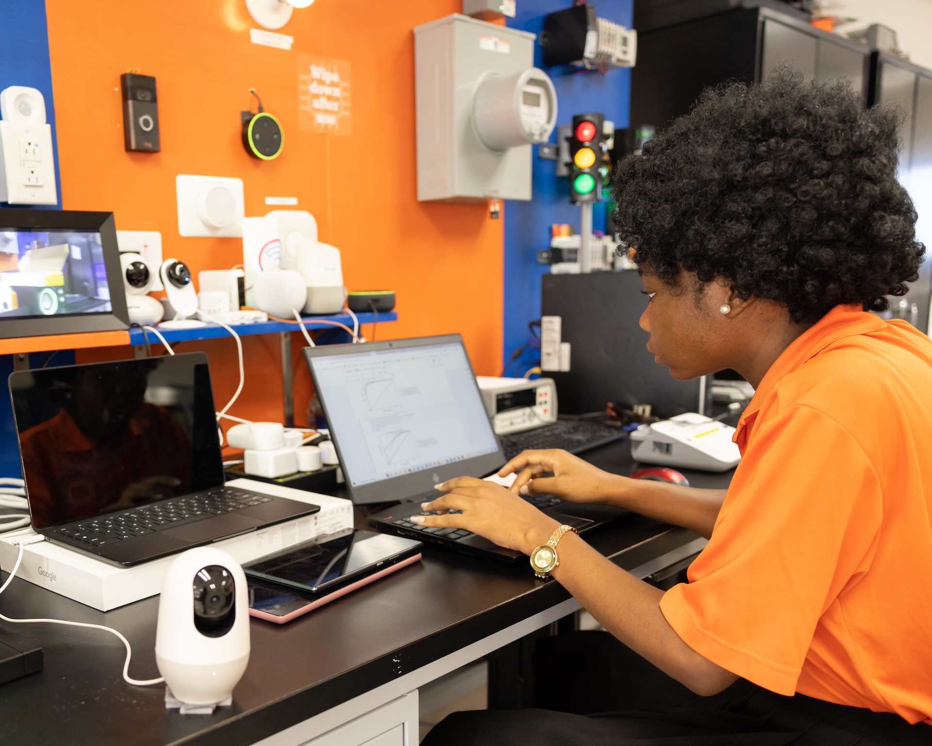 Female Student @ Work