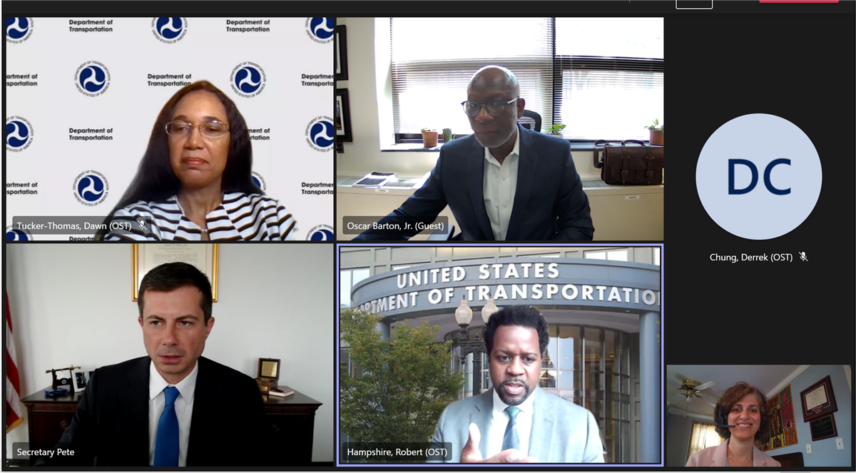 Dr Barton with Pete Buttigieg