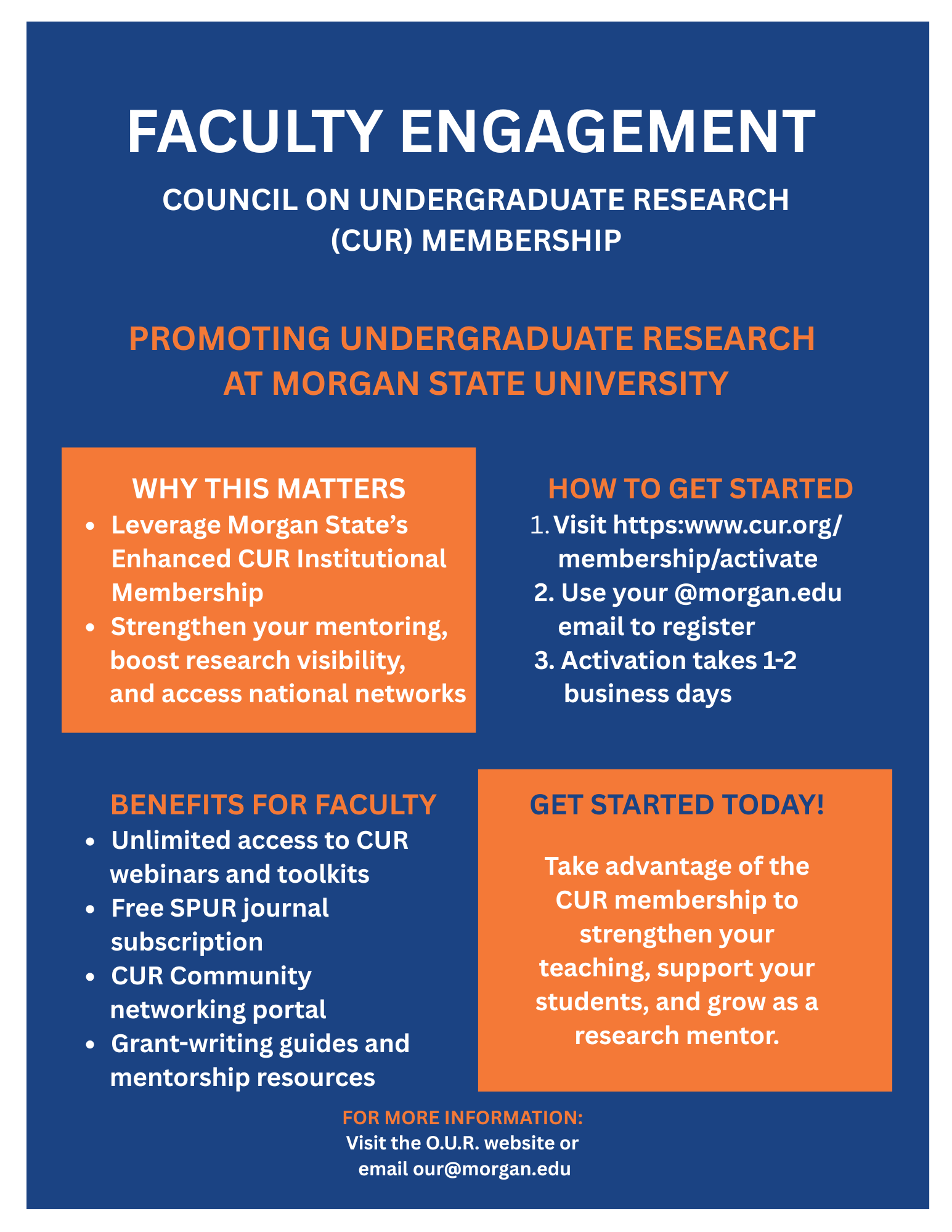 CUR flyer for faculty