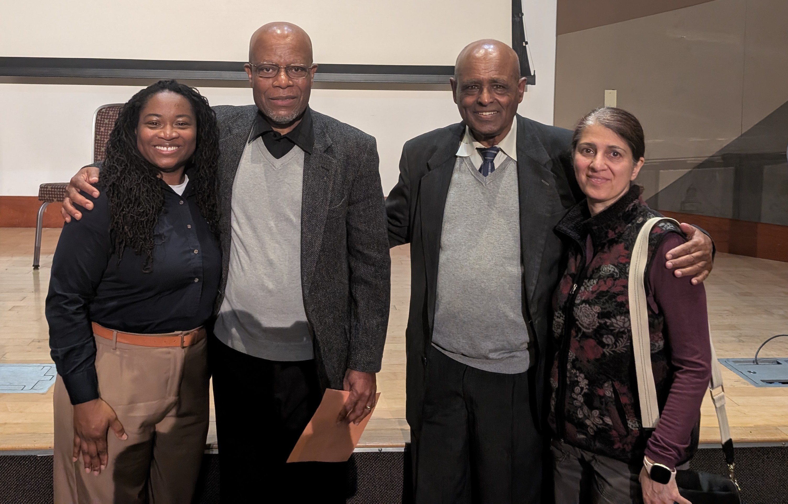 Drs. Celeste Chavis, Anthony Saka, Moges Ayele, and Mansoureh Jeihani
