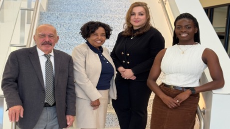 Nutrition Faculty Standing on Stairs
