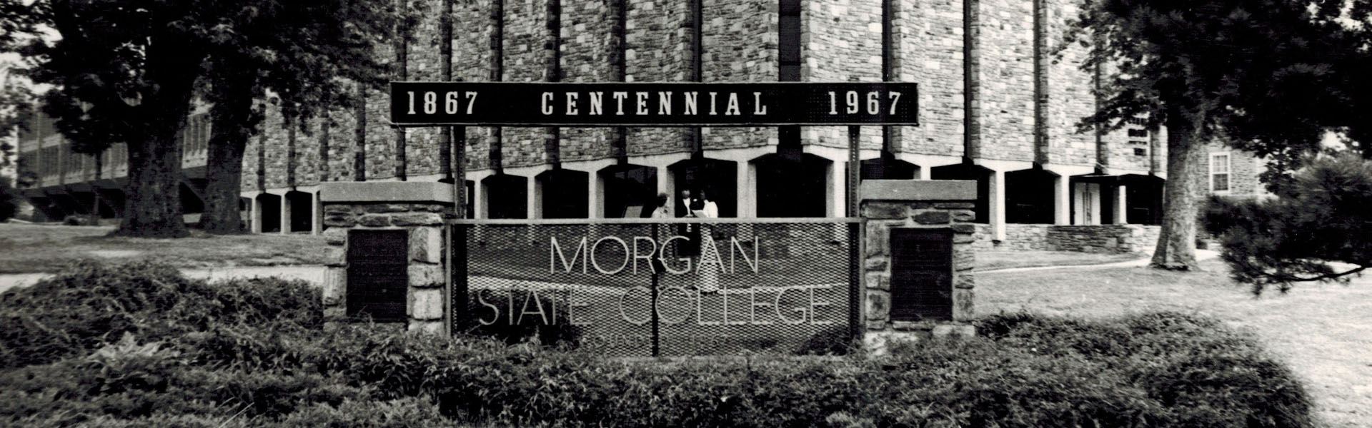 Morgan State College signage