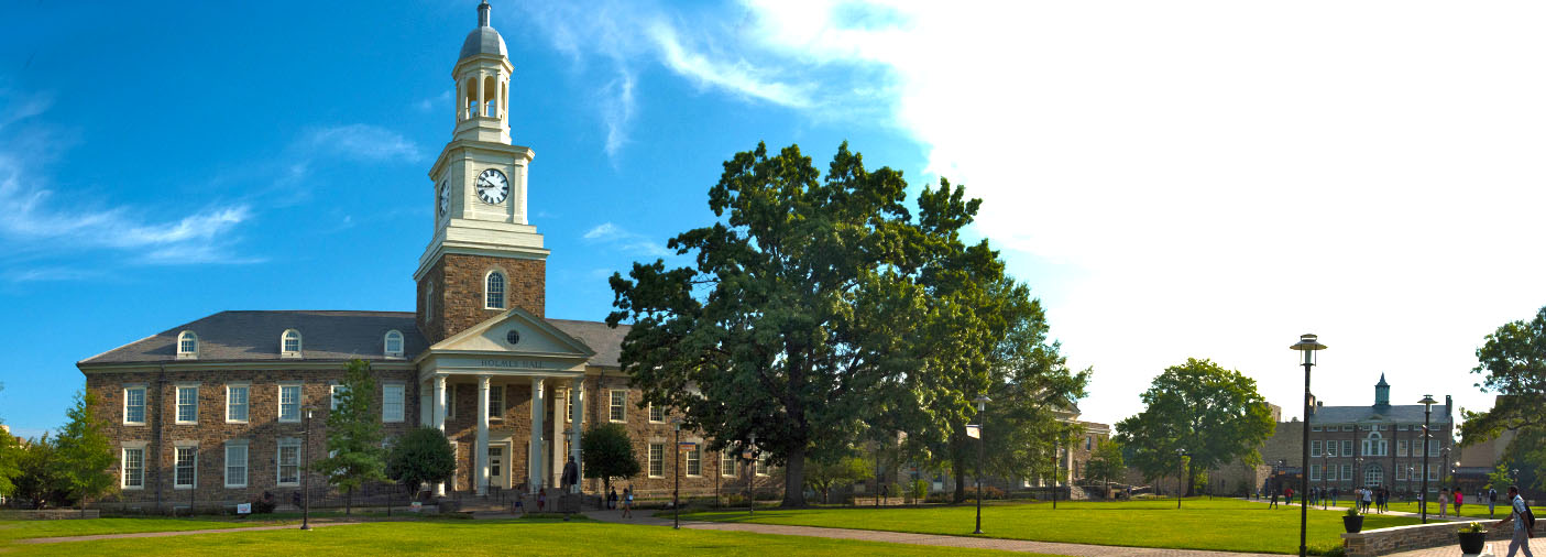 Holmes Hall on the Academic Quad