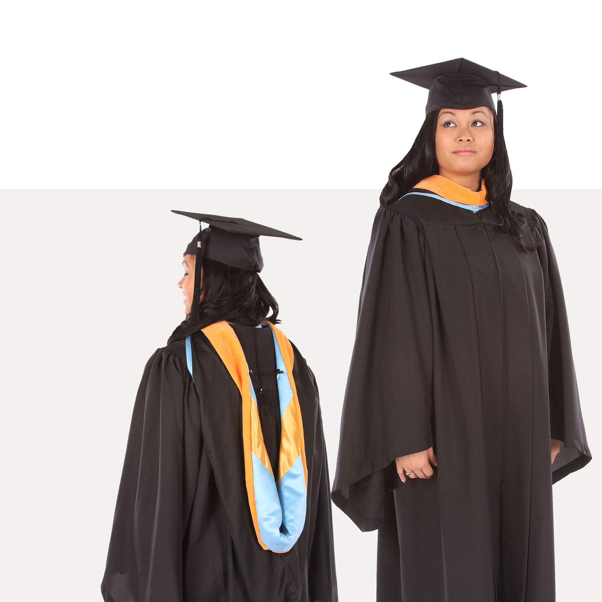 female student in bachelors regalia
