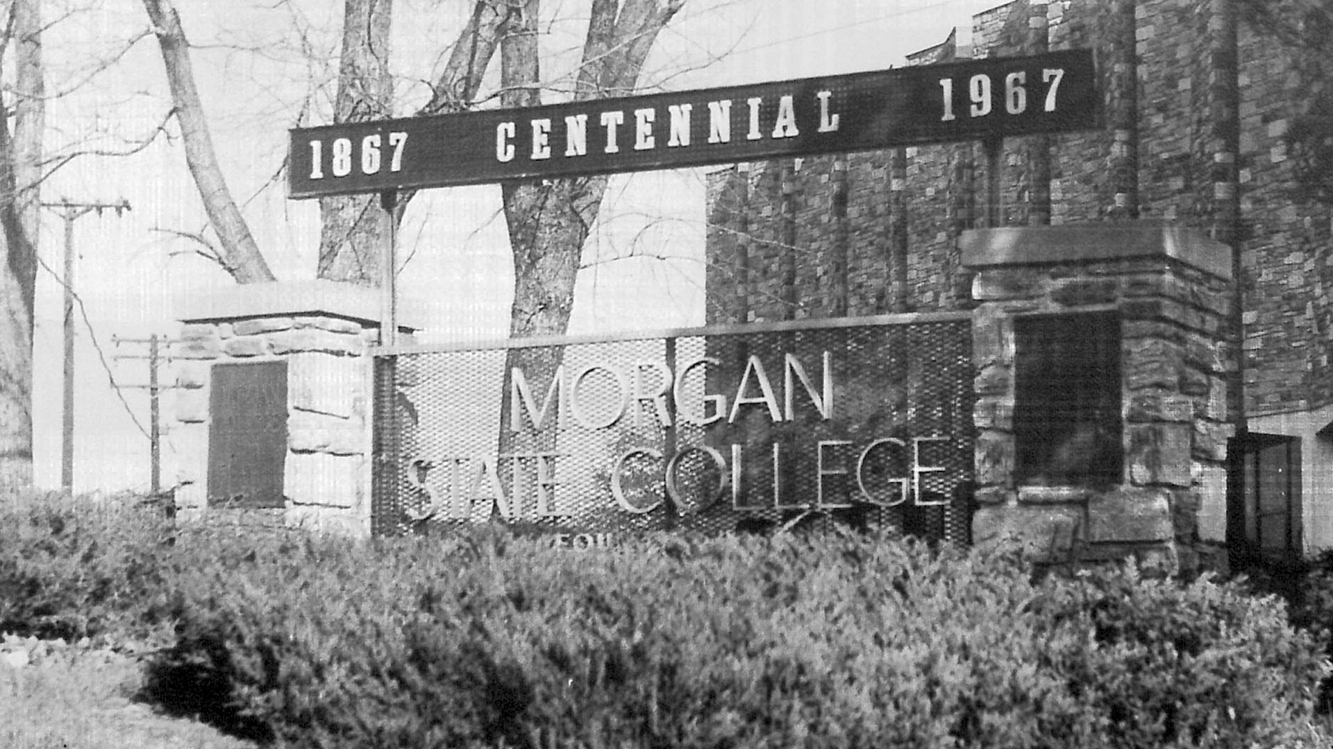 historic photo of Morgan State College