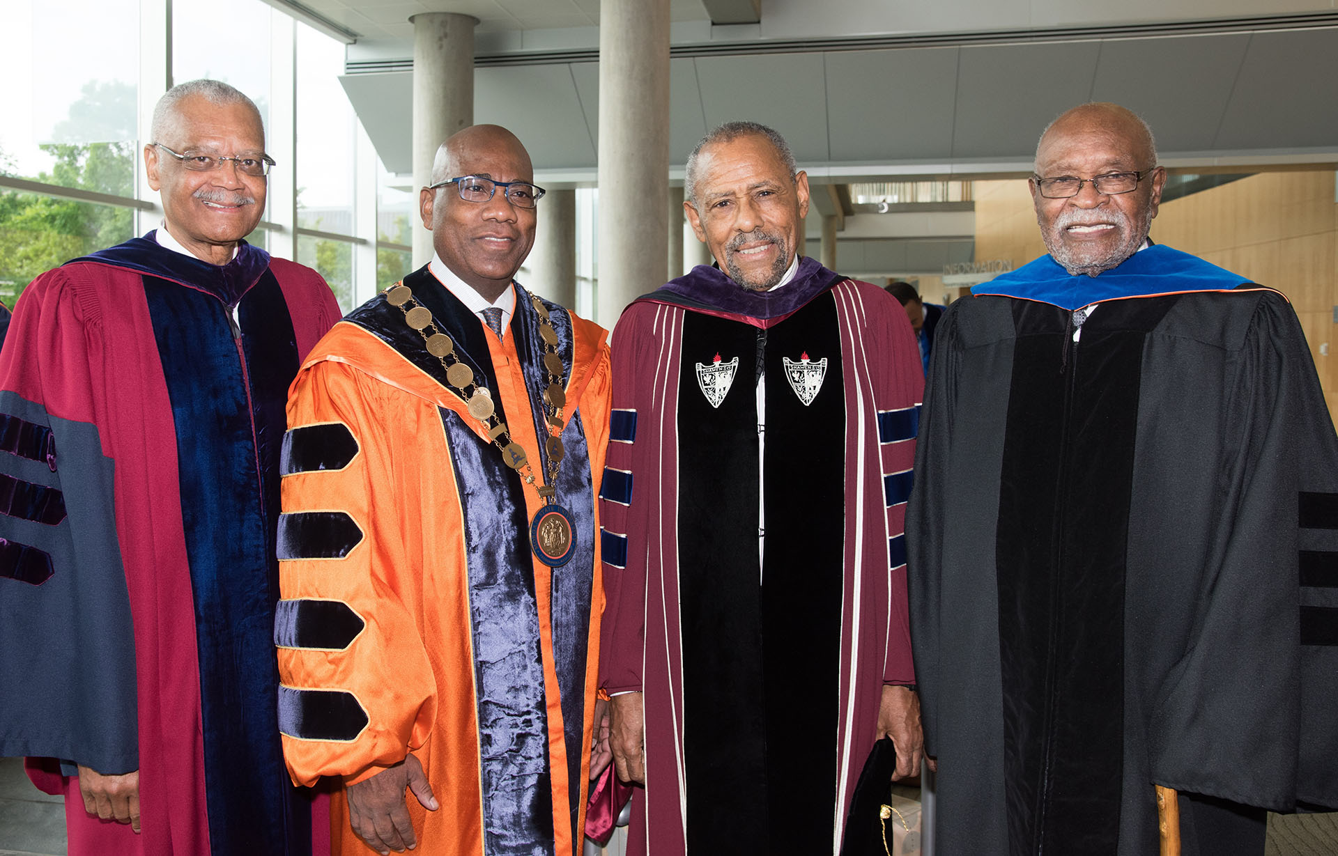 Current President and 3 former presidents of Morgan State University