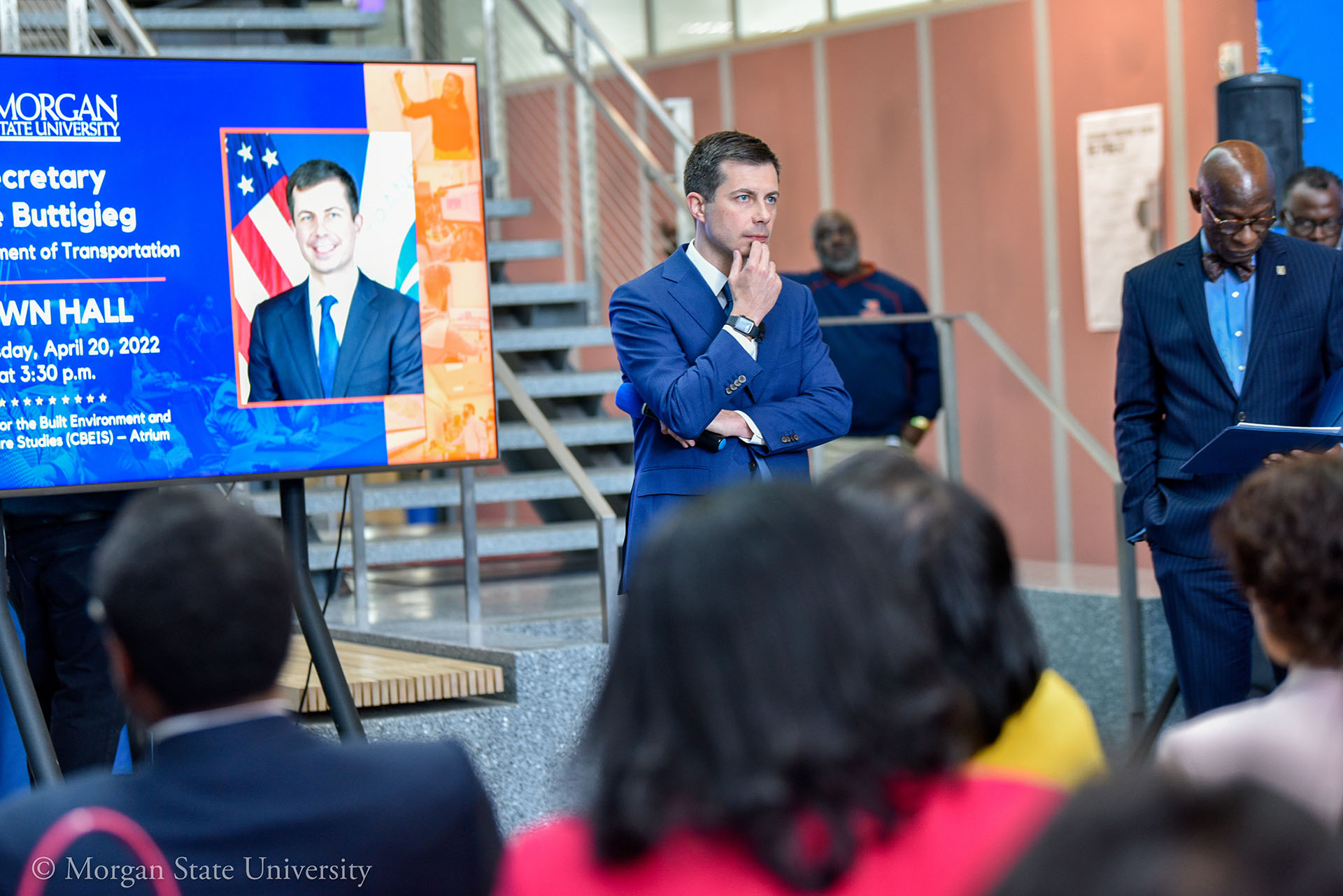 Secretary Buttigieg listens to concerns