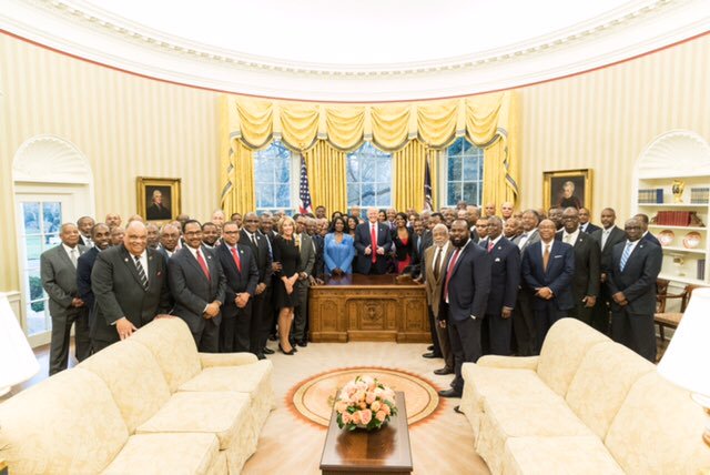 hbcu presidents with president trump