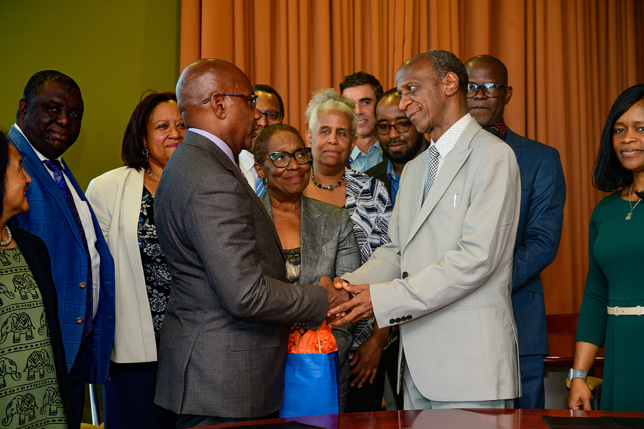 Suleiman E. Bogoro & President David Wilson