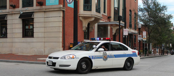 Baltimore City police car