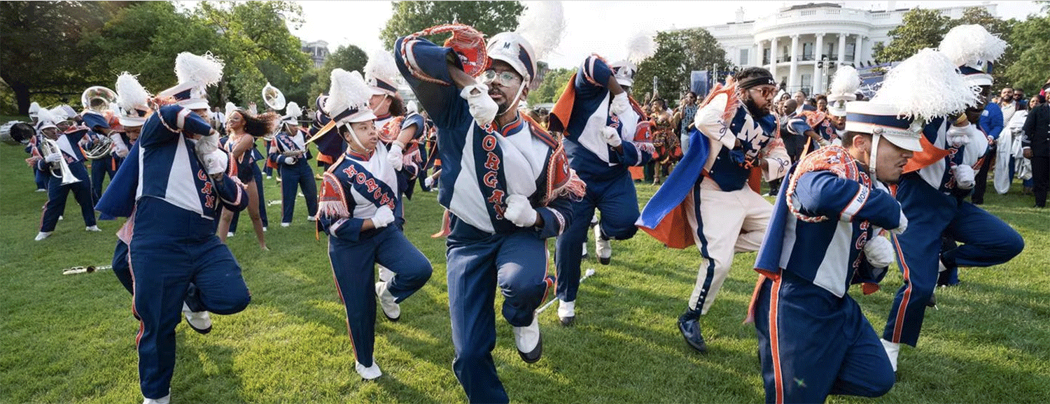 Morgan State Marching Band Puts on a Show at White House Juneteenth Event