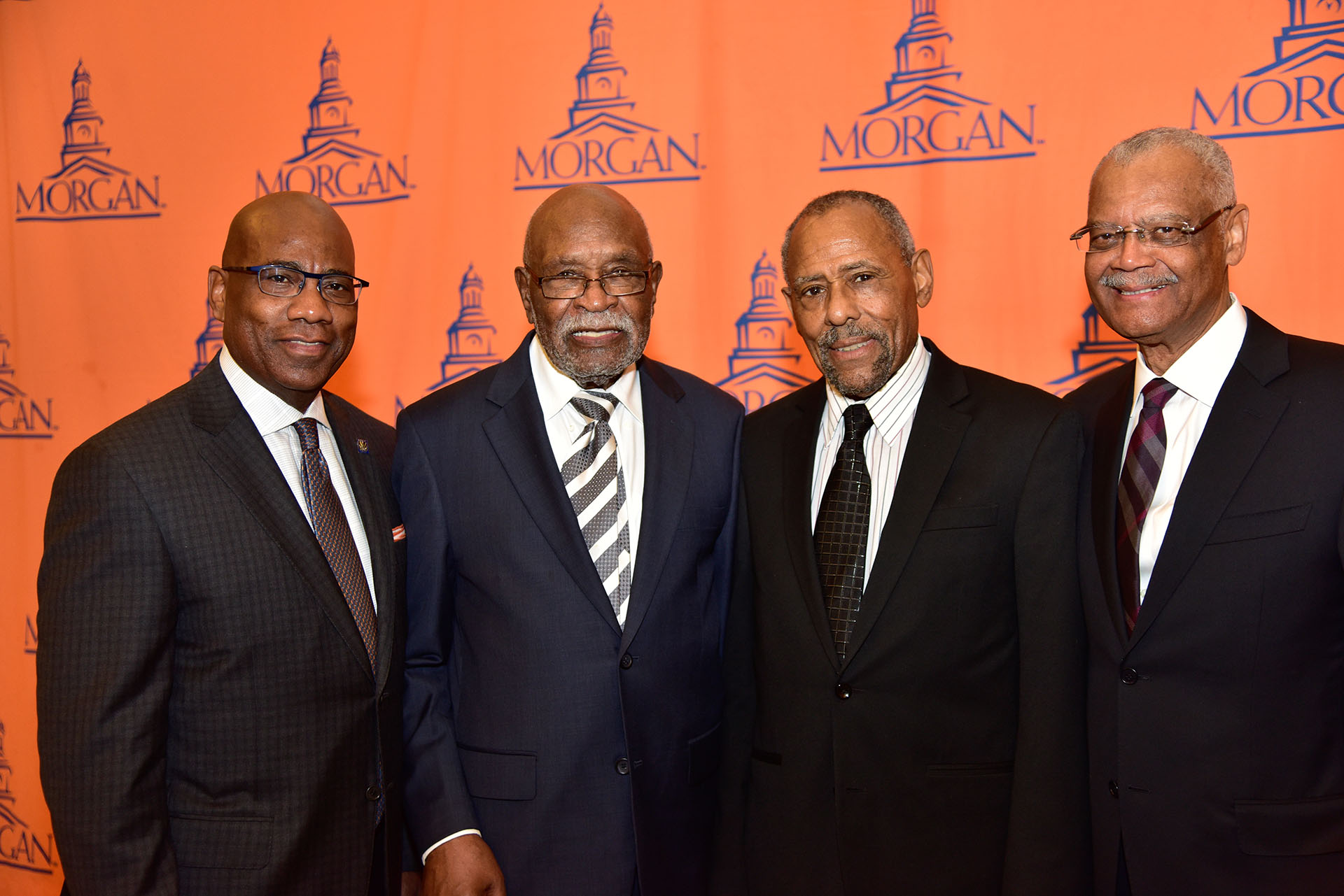 Morgan Presidents (left to right): Dr. David Wilson (current), Dr. Andrew Billingsley, Dr. King Virgil Cheek, and Dr. Earl Richardson