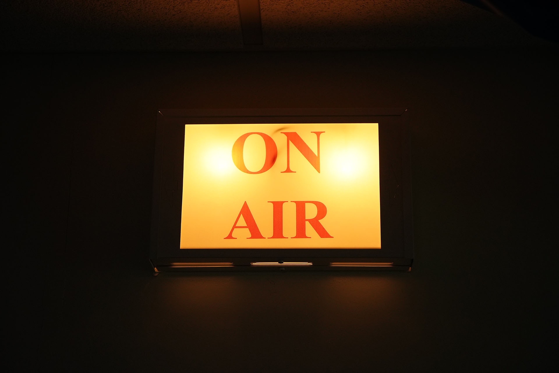 On Air signage