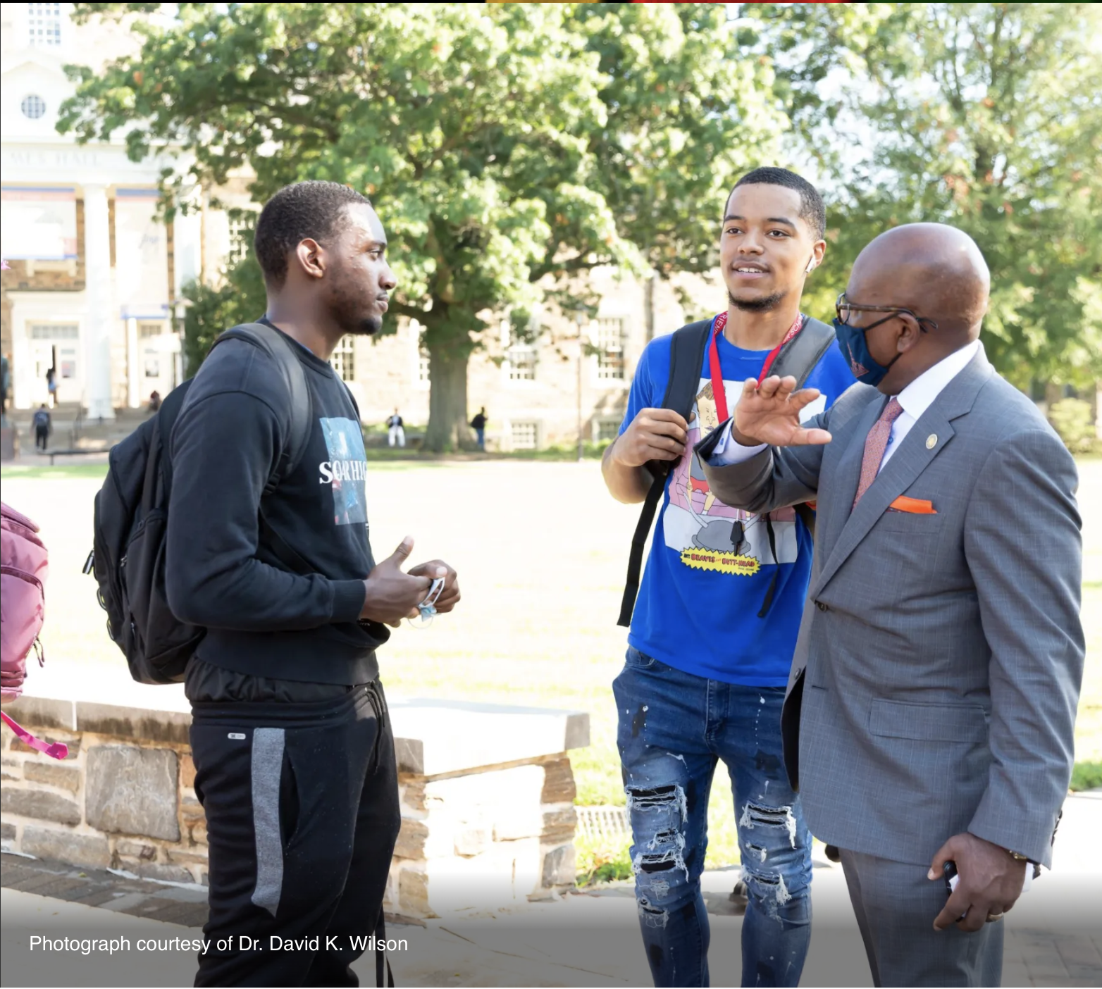 President Wilson with Students