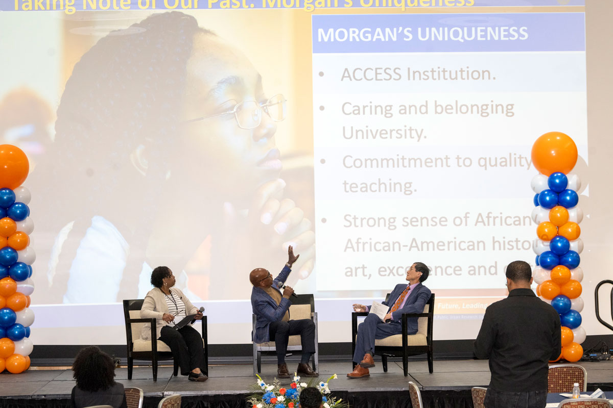 President David K. Wilson participates in a panel discussion during the 2025 Annual Faculty Institute.