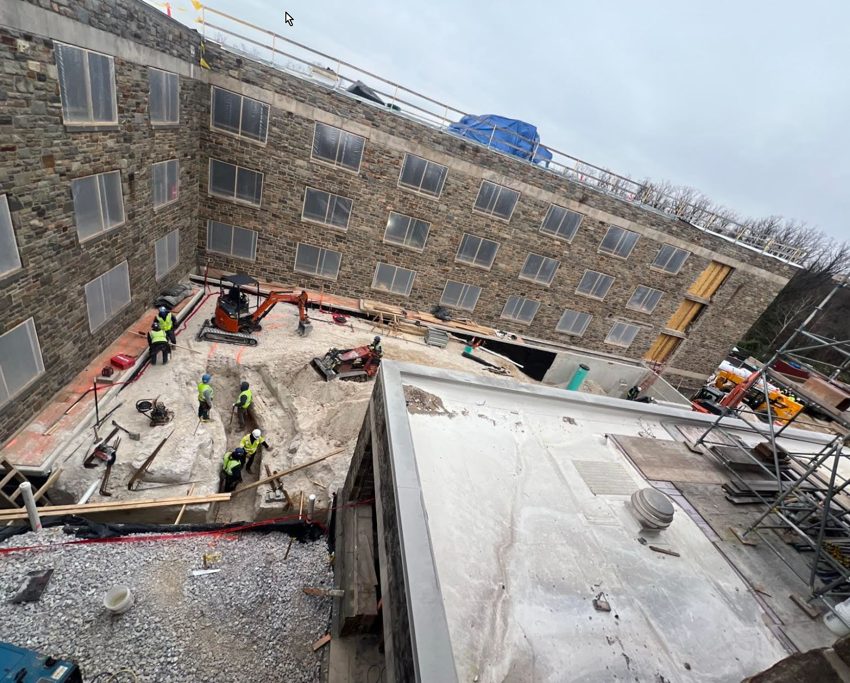 Residence Hall construction site