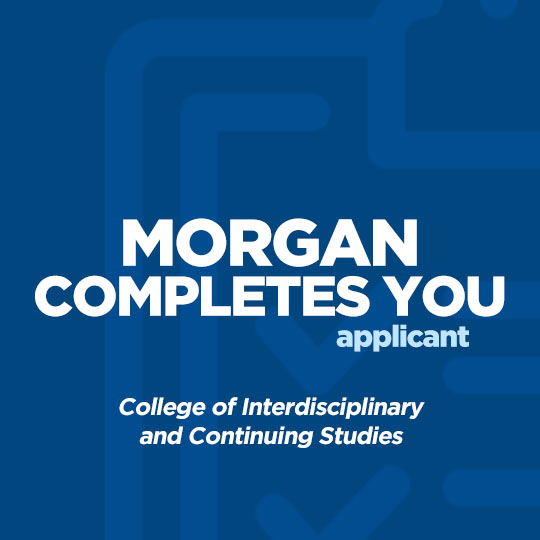 photo text saying Morgan Completes You Applicant